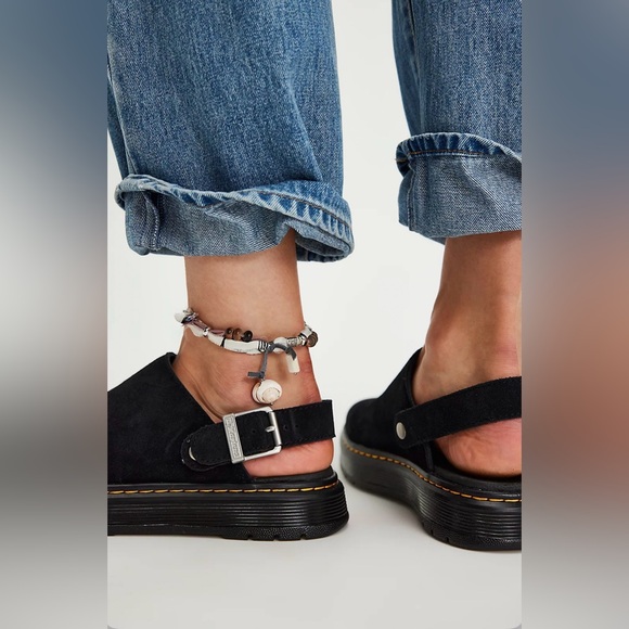 ▪️NIB Dr. Martens Brooklin Mules in Black Suede - Picture 3 of 7